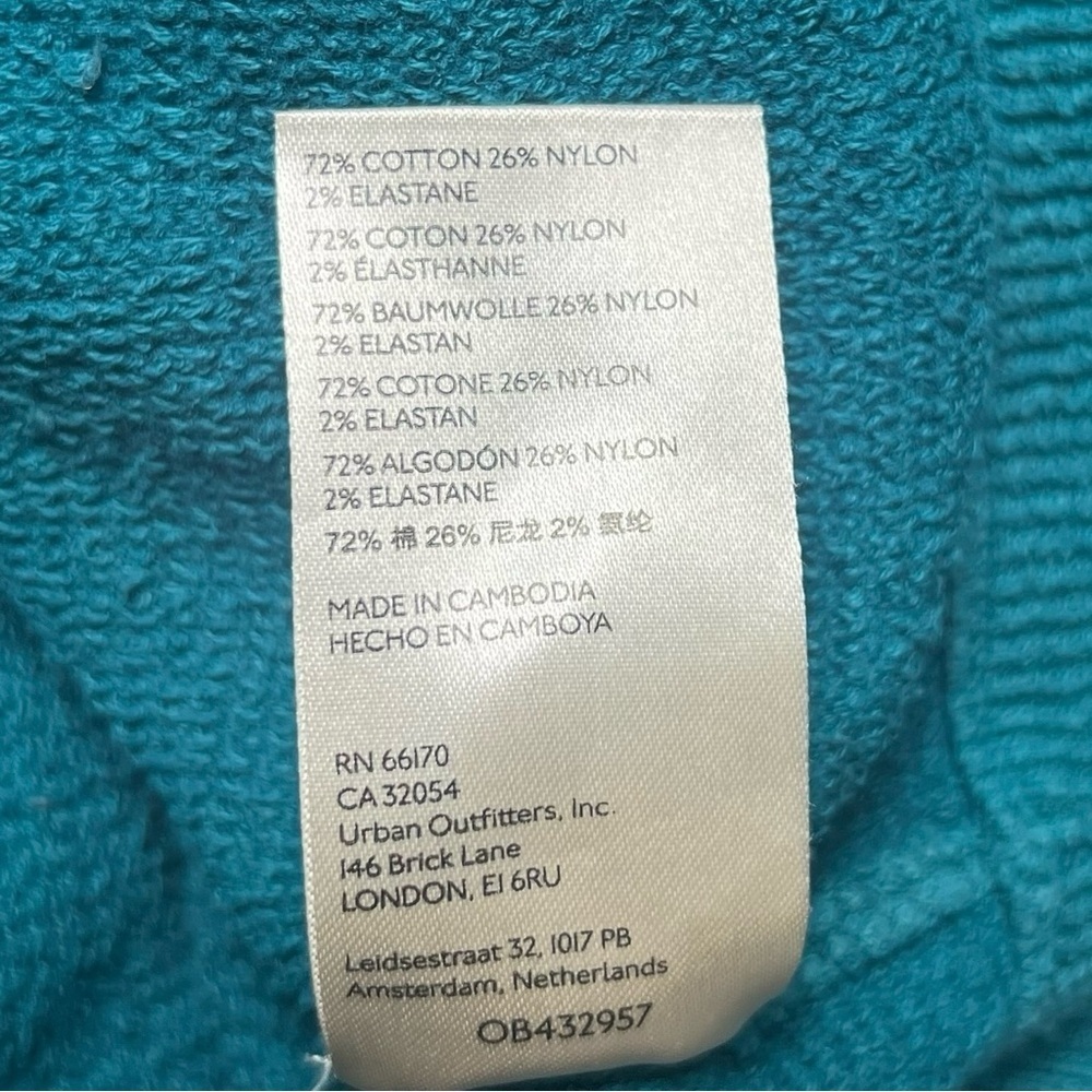 Free People Womens Ottoman Thick Slouchy Tunic Dress In Teal Blue Size M - Picture 5 of 7